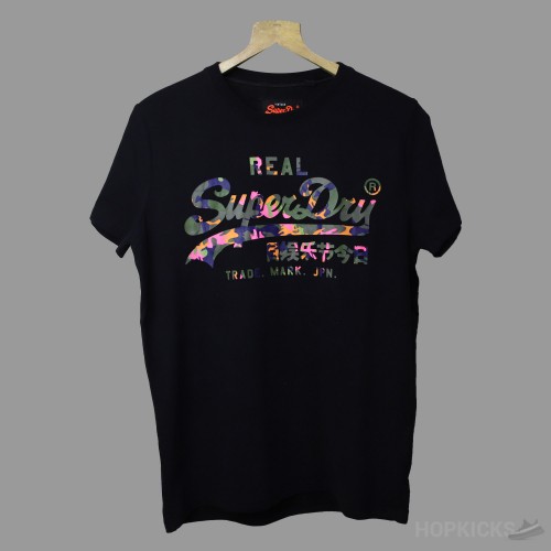 Super Dry Camo Black T-shirts